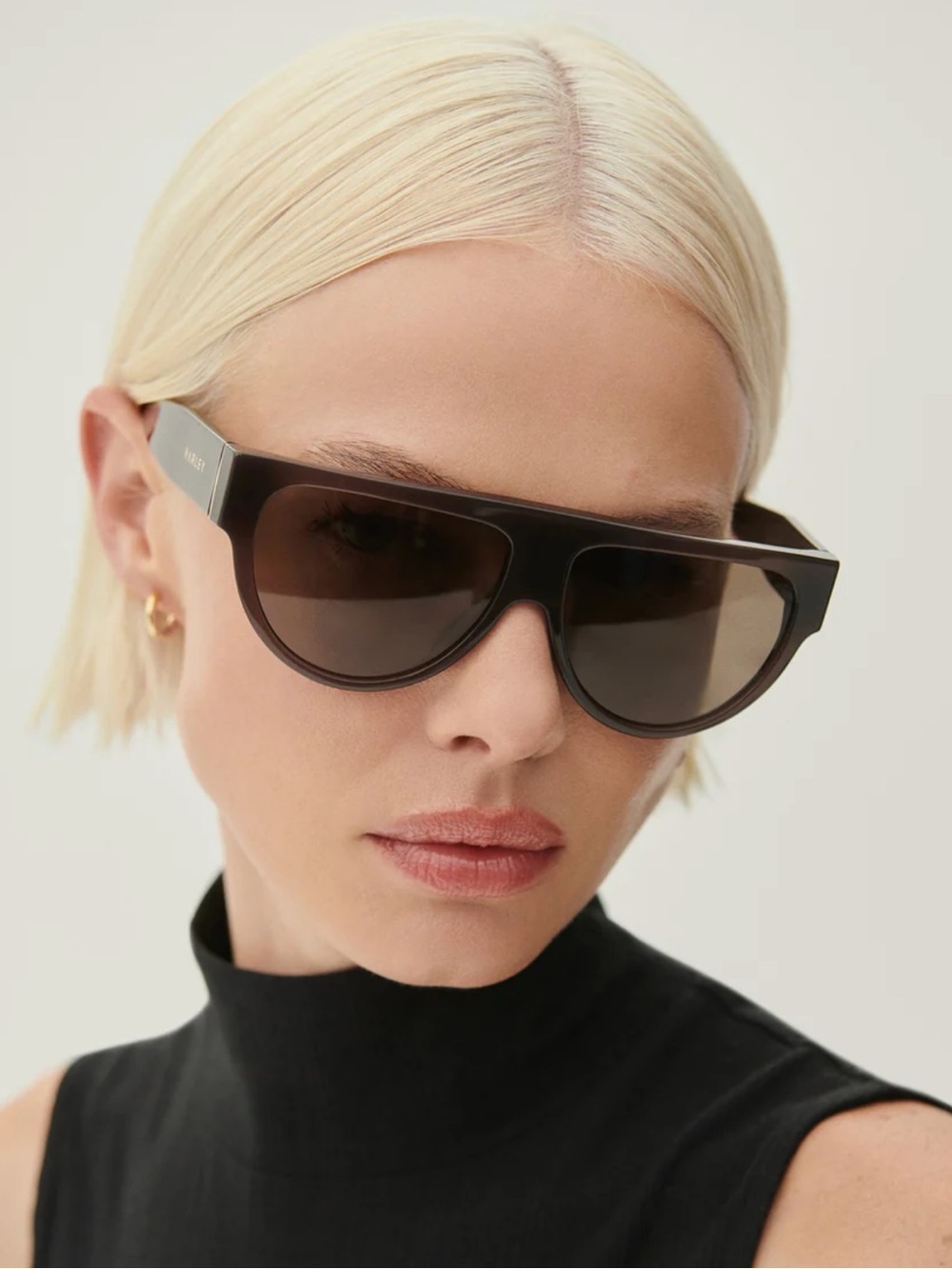 Varley Brown Dalling Sunglasses with Pouch